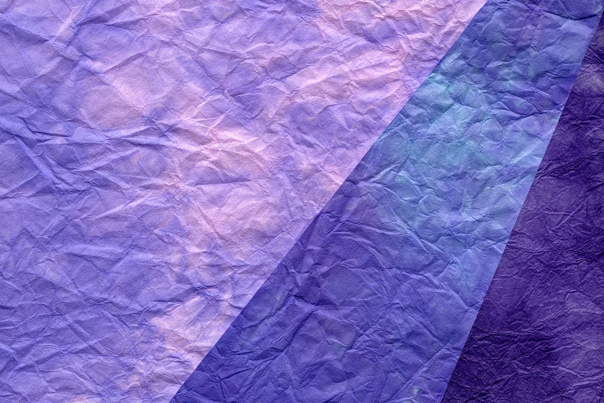 「紫系の三枚のもみ染め和紙背景」のテクスチャを無料ダウンロード