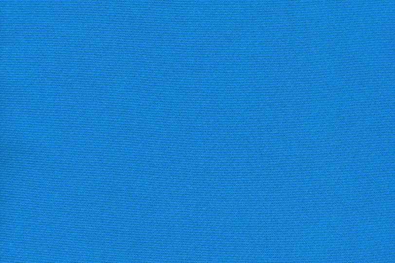 鮮やかなブルーの綿のスウェット生地の写真画像
