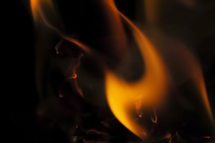 燃える火の滑らかなテクスチャの写真画像