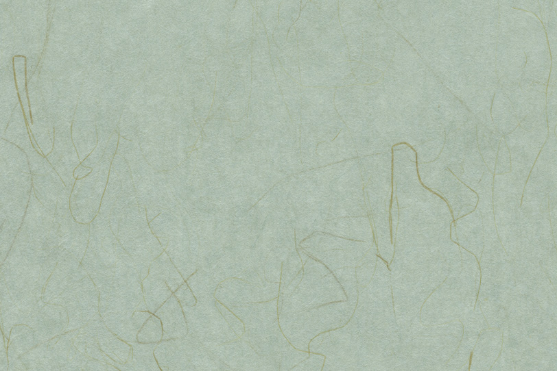 細い楮がある浅葱鼠の和紙の写真画像