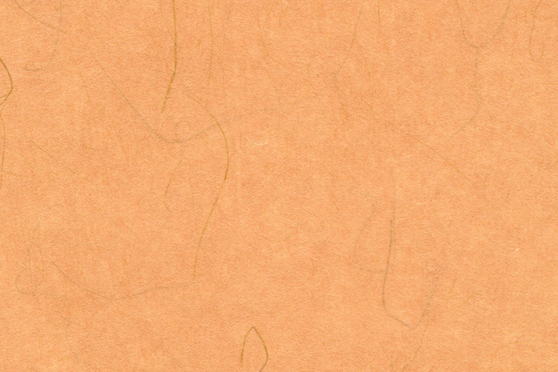 温かみのある照柿色の和紙の写真画像