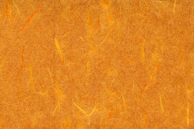 夕焼けの様なオレンジ色の雲竜和紙の写真画像