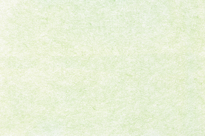 薄い緑がかった白色の和紙の写真画像