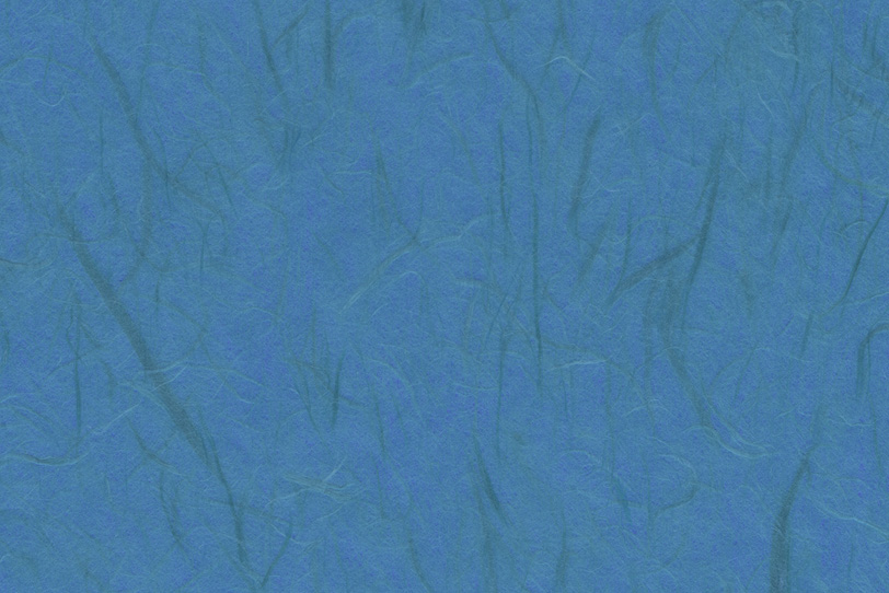 緑雲竜柄の紺碧色和紙の写真画像