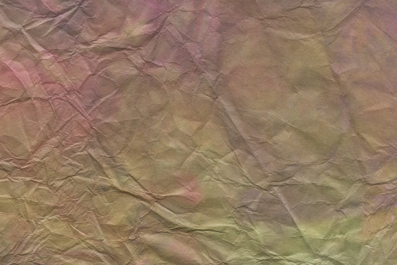 優美な玉虫色の揉絞染和紙の写真画像