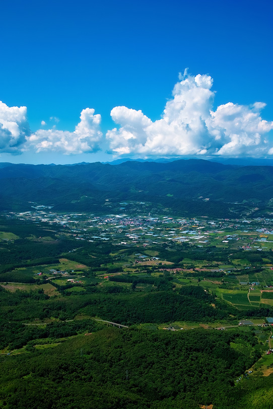 美しい日本の田舎風景の写真画像