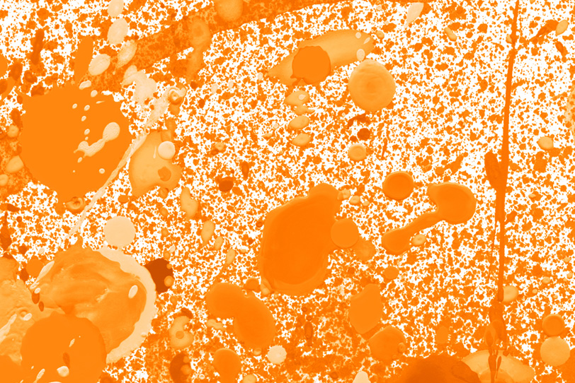 オレンジ色の飛沫のバックグラウンド画像