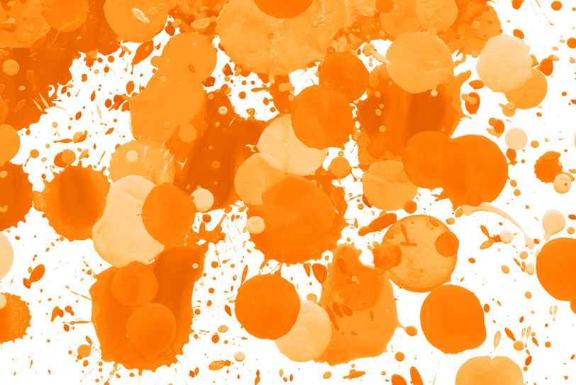 テクスチャオレンジのスプラッシュ写真