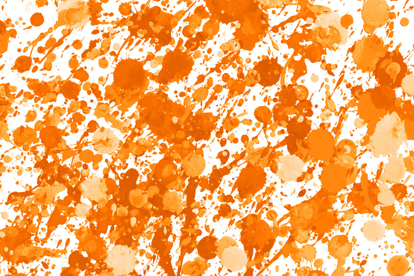 スプラッシュがオレンジ色の可愛い画像
