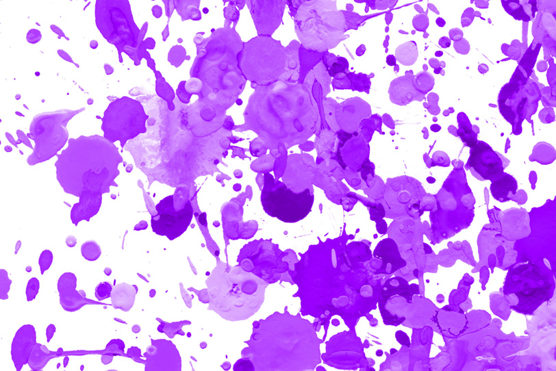 かわいい紫のスプラッシュペイント画像