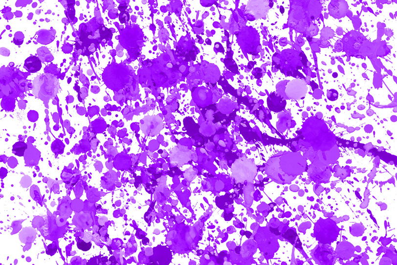 紫のカラースプラッシュでクールな写真