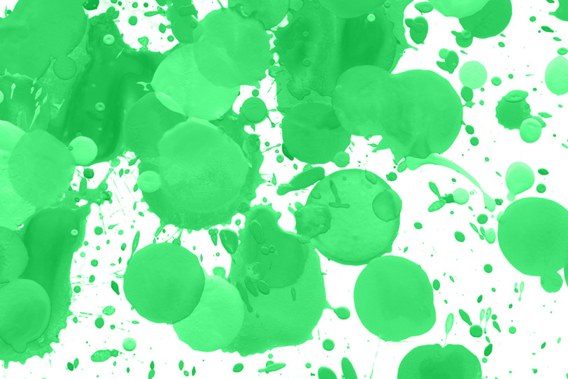 かわいい緑のカラースプラッシュ画像