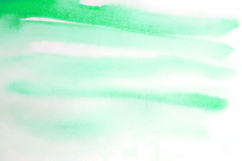 薄い緑色の水彩ラインの写真画像