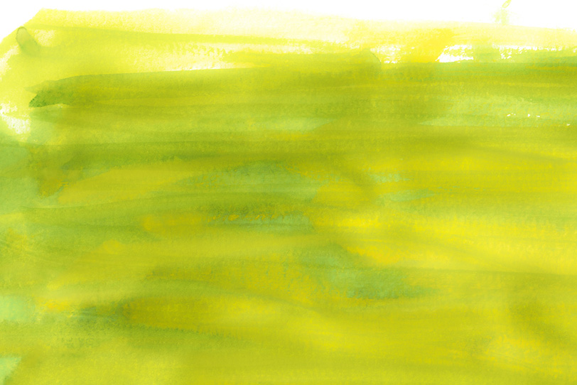 シャルトルーズイエローの水彩背景の写真画像