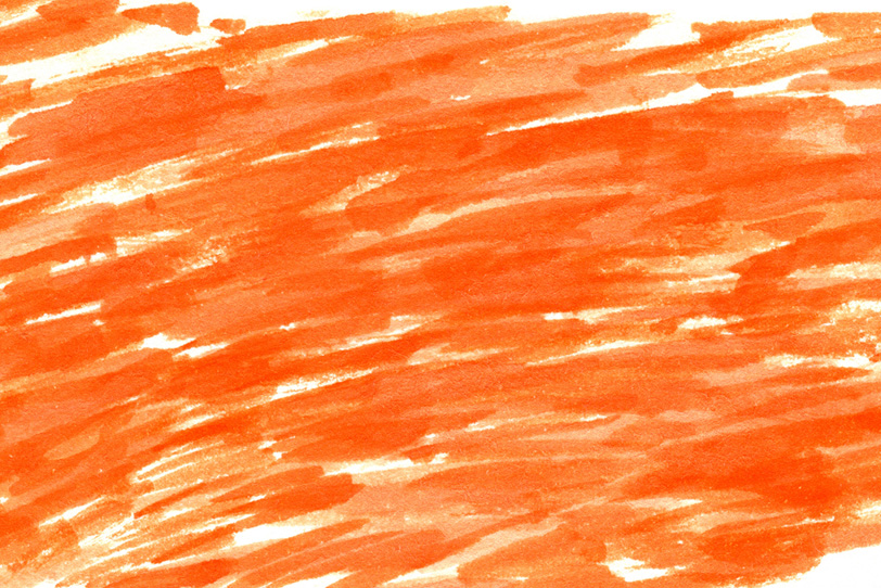 オレンジラインの水彩ペイントの写真画像