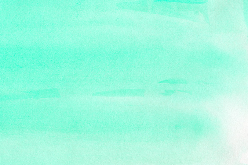 シーグリーンの水彩グラデーションの写真画像