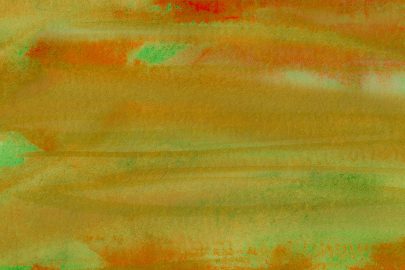 薄緑を覆う茶色の水彩ストロークの写真画像