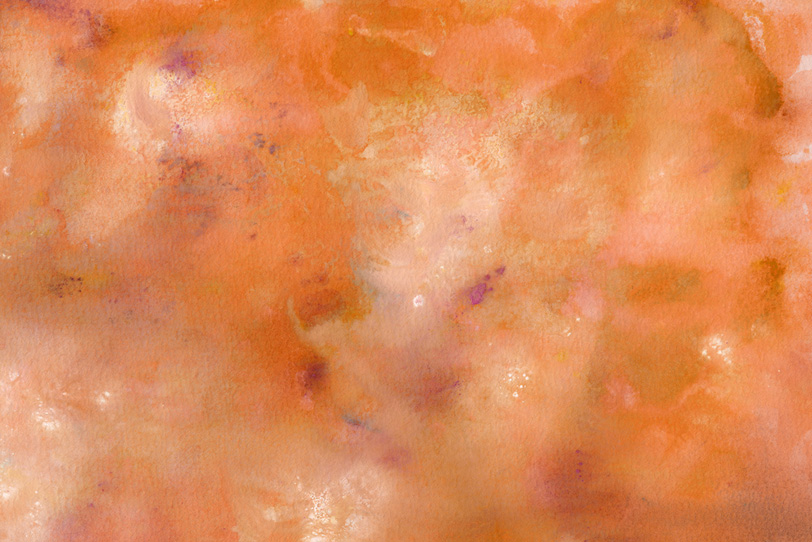 温かみのあるオレンジの水彩背景の写真画像