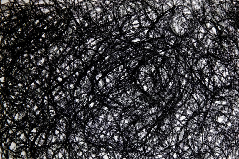 黒い繊維のような手描きの背景の写真画像