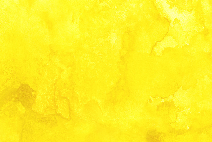 黄色の水彩のフリー画像
