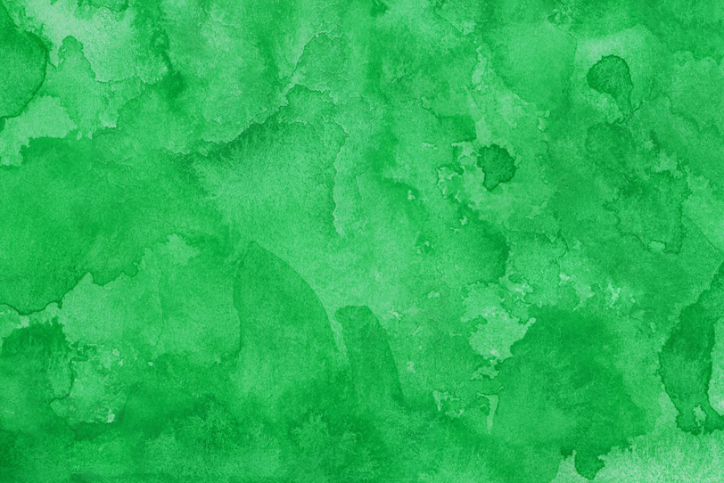 水彩緑色のおしゃれな素材