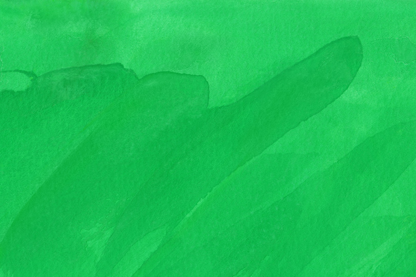 緑の水彩でシンプルな画像