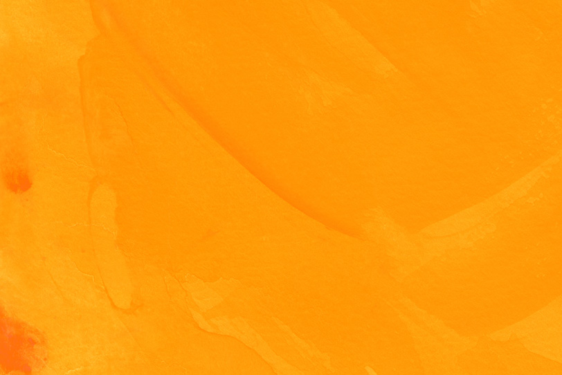 綺麗なオレンジ色の水彩写真