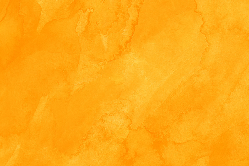 無地オレンジ色の水彩画像