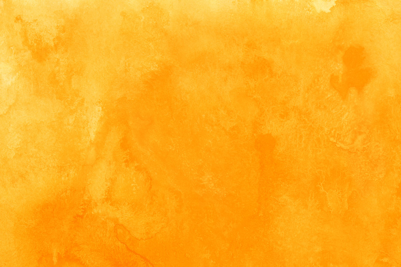 かわいいオレンジ色の水彩画像