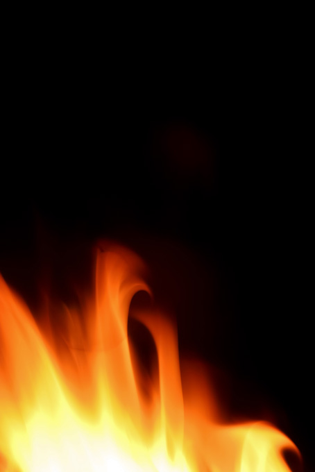 燃える炎（炎 テクスチャの背景フリー画像）