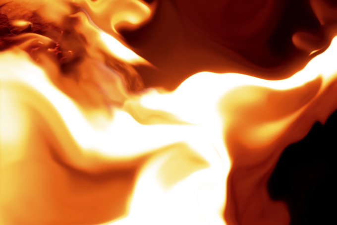 燃える火（炎 壁紙の背景フリー画像）
