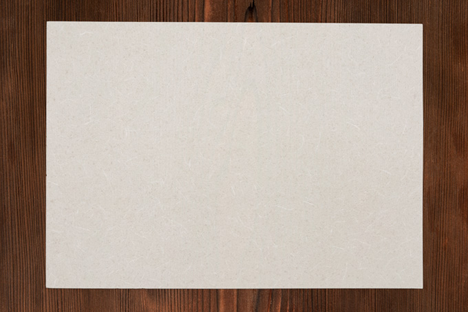 古い木の板と和紙の背景（額縁 和風の背景フリー画像）