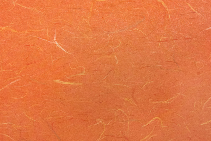 華やかな橙色の因州和紙（オレンジ 和紙 背景）
