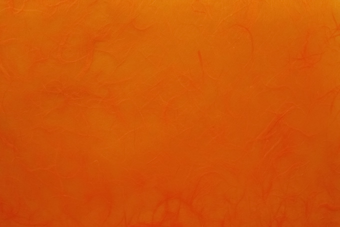 鉛丹色に染められた和紙（オレンジ 和紙）