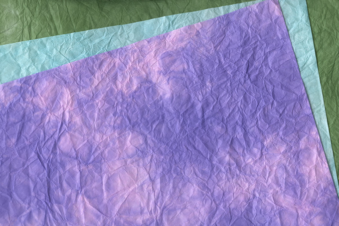 斑に染まった紫色の和紙の背景（和紙 背景の背景フリー画像）