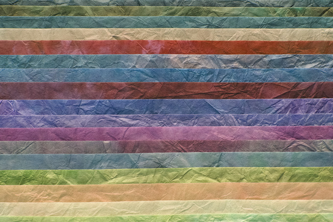 落着いた色彩の和紙を並べた背景（和紙 和風の背景フリー画像）