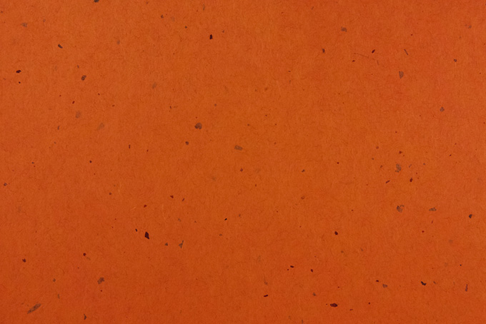 紅柑子色に染めた皮入和紙（オレンジ 和紙 テクスチャ）