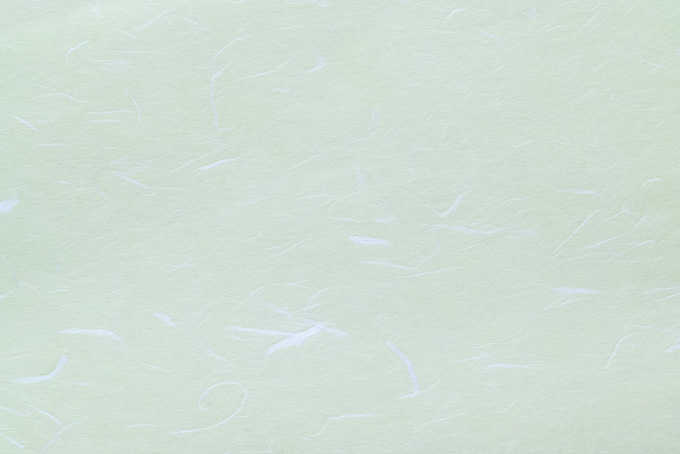 薄緑色に白い楮の筋が入った和紙（和紙 パステルの背景フリー画像）