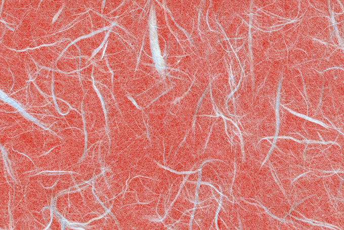 綺麗な緋色の雲竜和紙のテクスチャ背景（和紙 赤色の背景フリー画像）