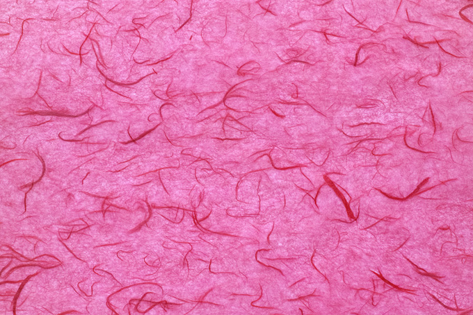 紅雲竜柄の牡丹色和紙（和紙 ピンクの背景フリー画像）