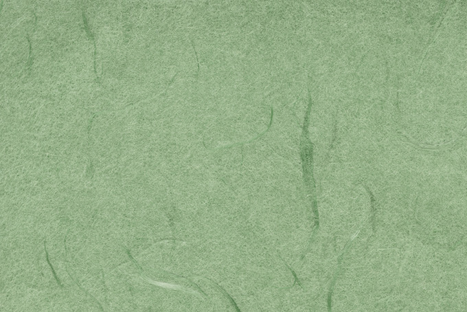 草のような雲竜柄の柳染色和紙（和紙 緑色の背景フリー画像）