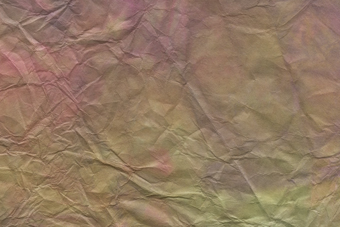 優美な玉虫色の揉絞染和紙（和紙 カラフルの背景フリー画像）