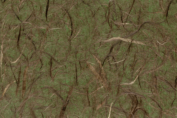 深い森のようなイメージの和紙（和紙 繊維の背景フリー画像）
