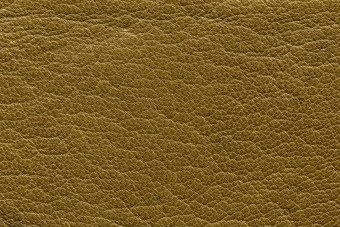 黄土色のレザーの表面（革 素材の背景フリー画像）