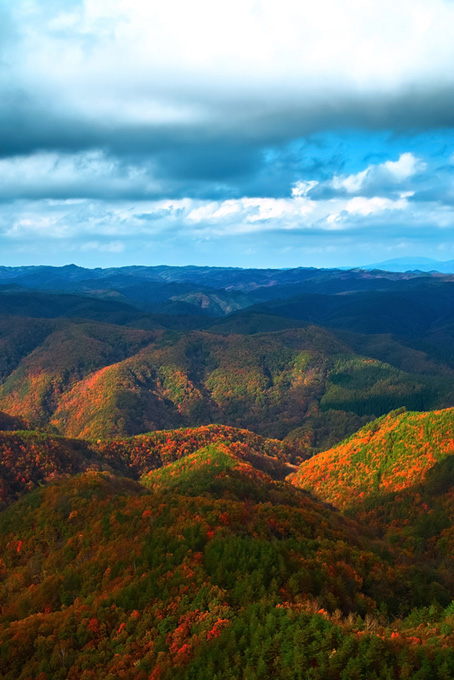 山と空