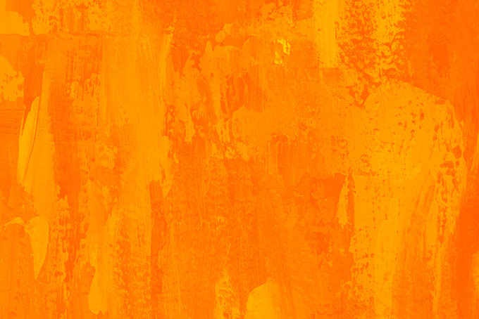 オレンジ色のペイントのテクスチャ素材（ペイント オレンジの背景フリー画像）