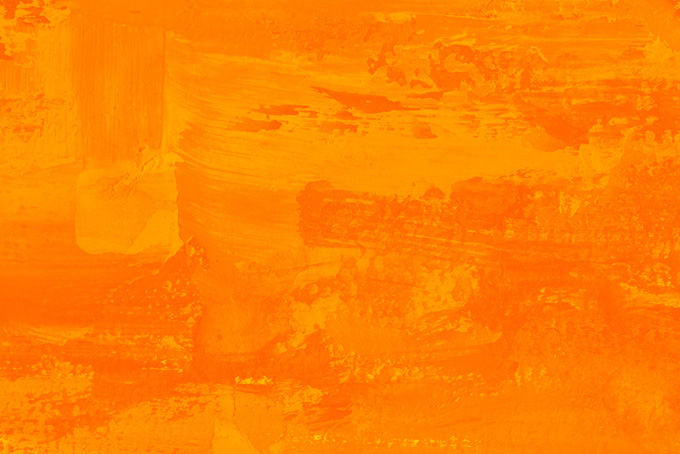 オレンジ絵具のペイントのフリー背景画像（ペイント オレンジの背景フリー画像）