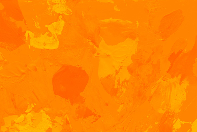 オレンジ色のペイントのカワイイ素材（ペイント オレンジの背景フリー画像）