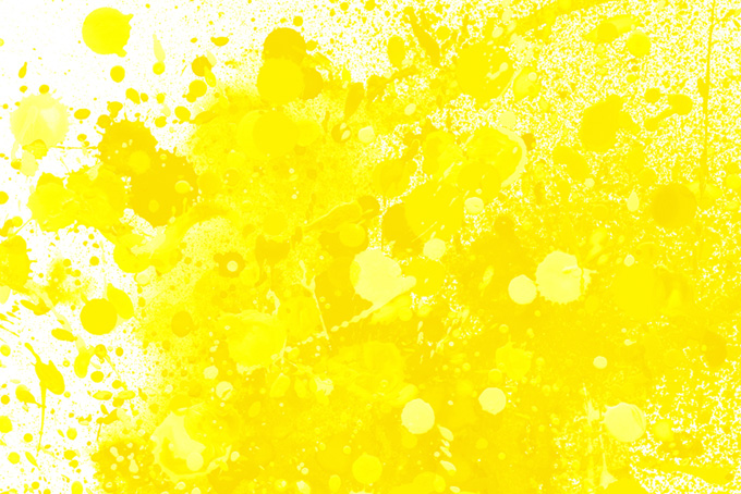 黄色スプラッシュのシンプルな背景（スプラッシュ 黄色の背景フリー画像）