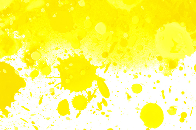 黄色のスプラッシュが可愛い画像（スプラッシュ 黄色の背景フリー画像）